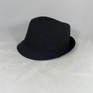 DECREE Diamond Crown Fedora Hat Stingy  Brim NWOT